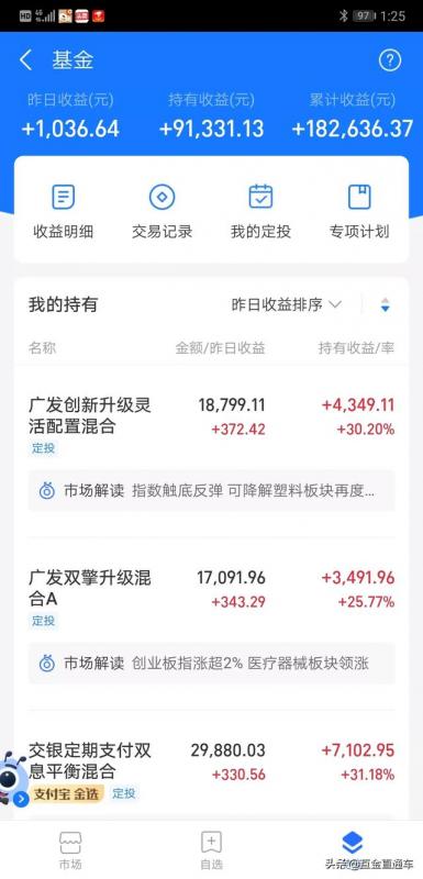 支付宝基金如何自动止损(支付宝基金止盈止损在哪里设置)